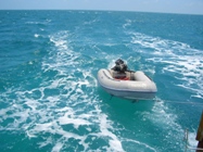 Voll Speed bei 6 Meter Wassertiefe