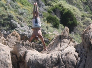 Turnen an den Klippen