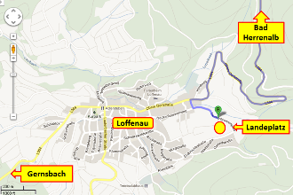 wegbeschreibung zum Landeplatz